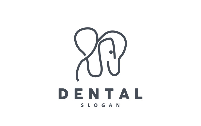 Tooth logo Dental Health Vector CareV12