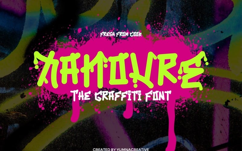 Xanovre - Unikátní Graffiti Font