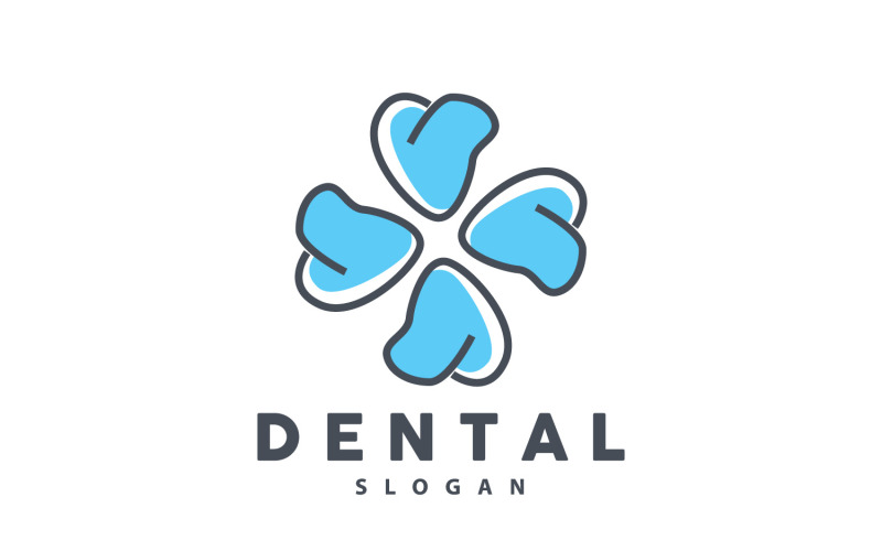 Зуб логотип Dental Health Vector CareV7