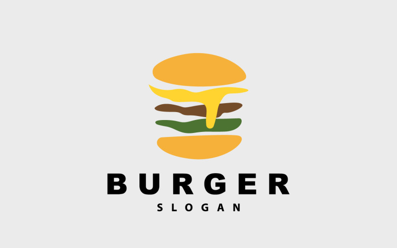 Burger Logo Conception de restauration rapide HotV3