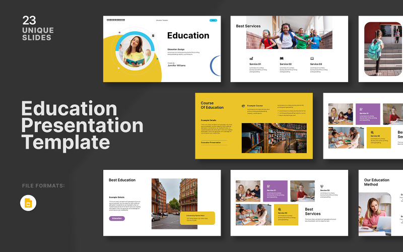 Il modello di presentazione di Google Slide per l'istruzione
