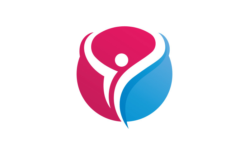 Úspěch lidé péče logo ikonu šablony V4