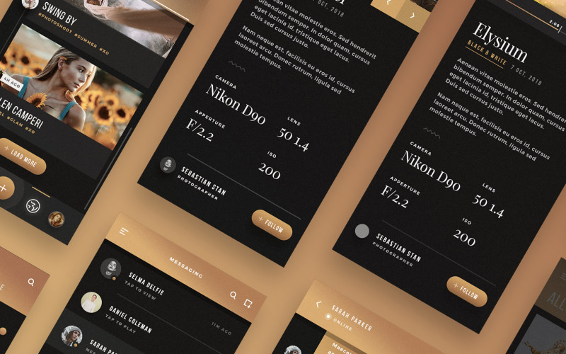 Helen - AndroidOS Portfolio UI Kit #407491 - TemplateMonster
