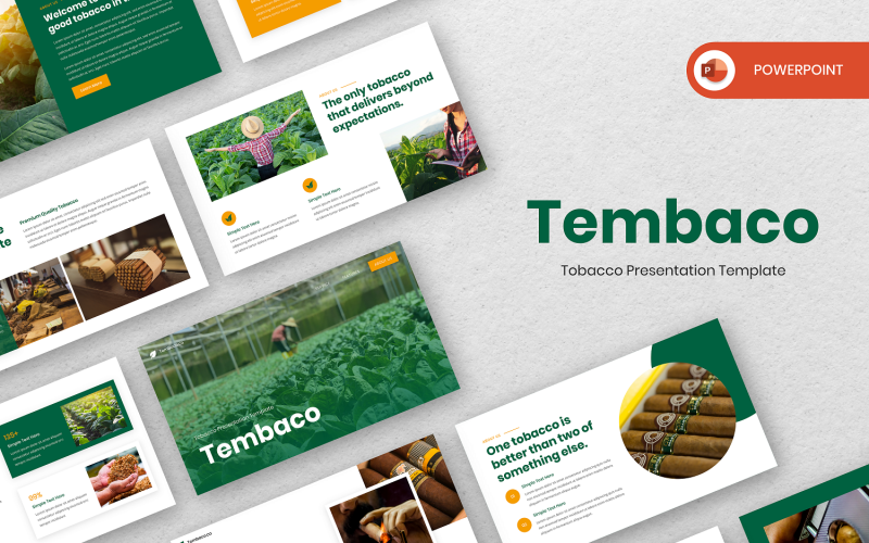 Tembaco - Modello PowerPoint sul tabacco