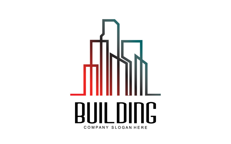 City Building Construction Logo Design V6 - TemplateMonster