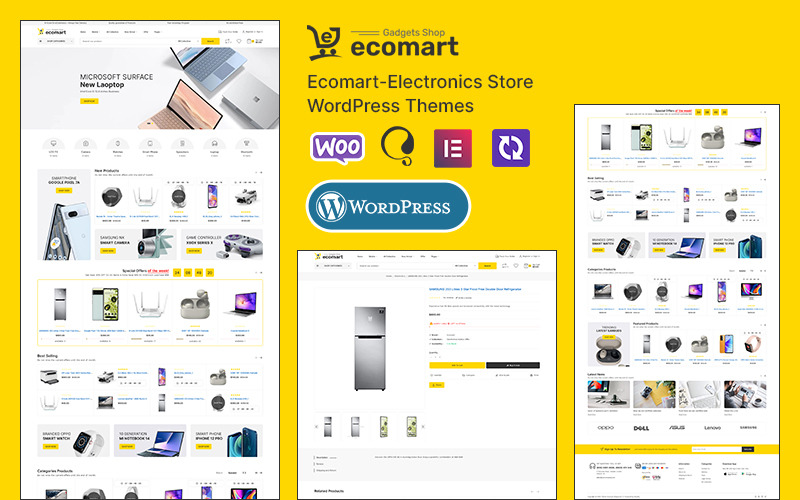 EcoMart - Tema WooCommerce specializzato in elettronica e gadget intelligenti