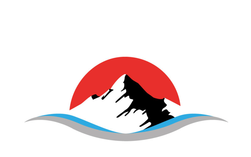 Logotipo de agua mineral embotellada de manantial