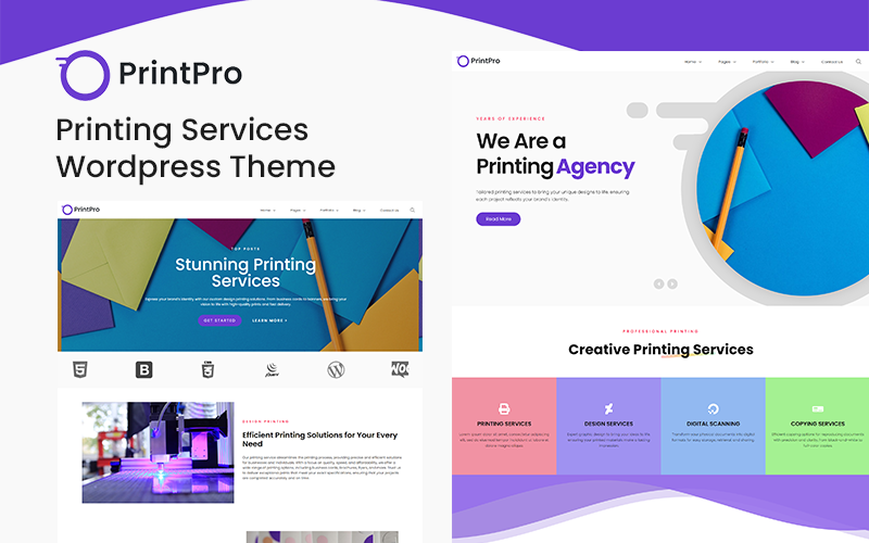 PrintPro - Nyomtatási szolgáltatások Wordpress téma