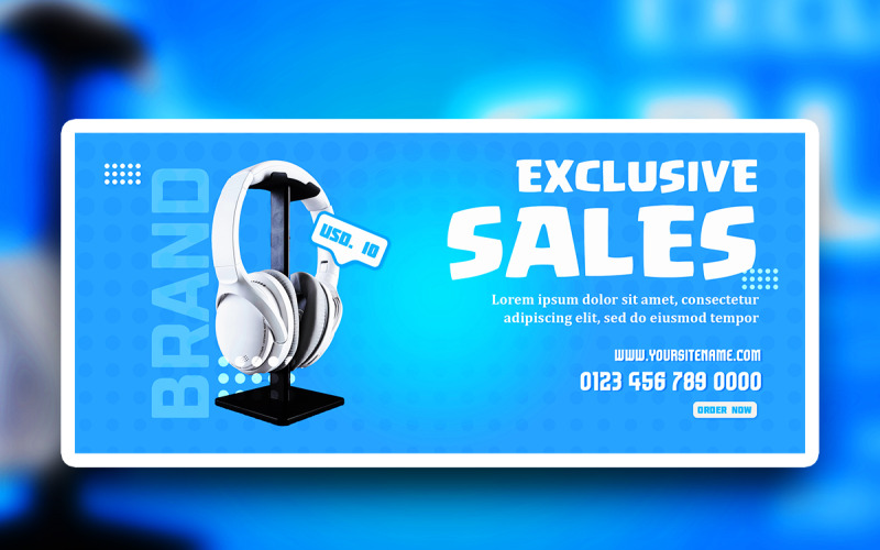Design psd banner pubblicitario premium gadget