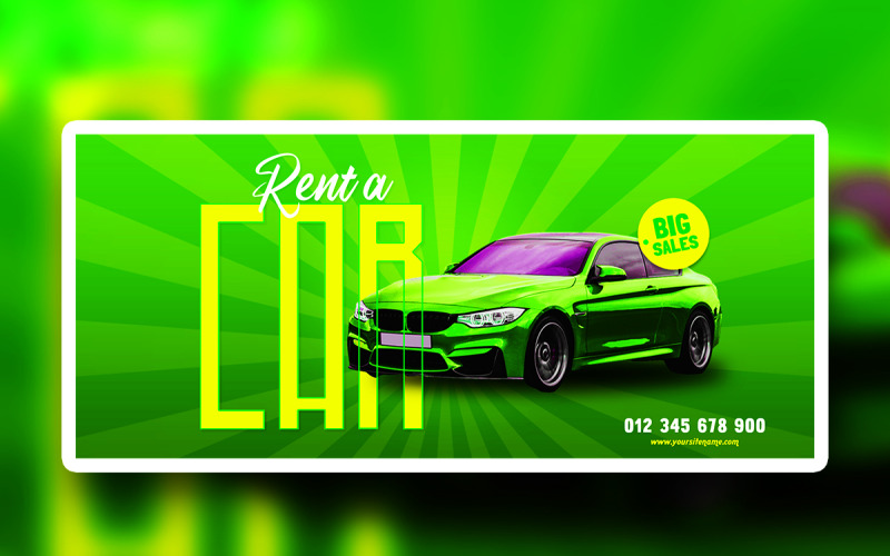 Premium-Werbebanner-Design im PSD-Format.