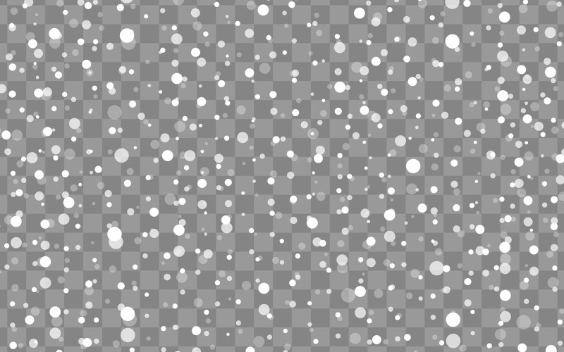 Un'illustrazione sullo sfondo trasparente della neve