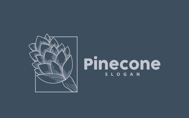 Logotipo De Piña Diseño Simple PinoV29