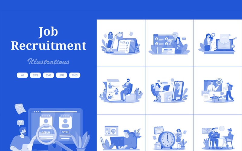 M723_Job Recruitment Illusztrációs csomag