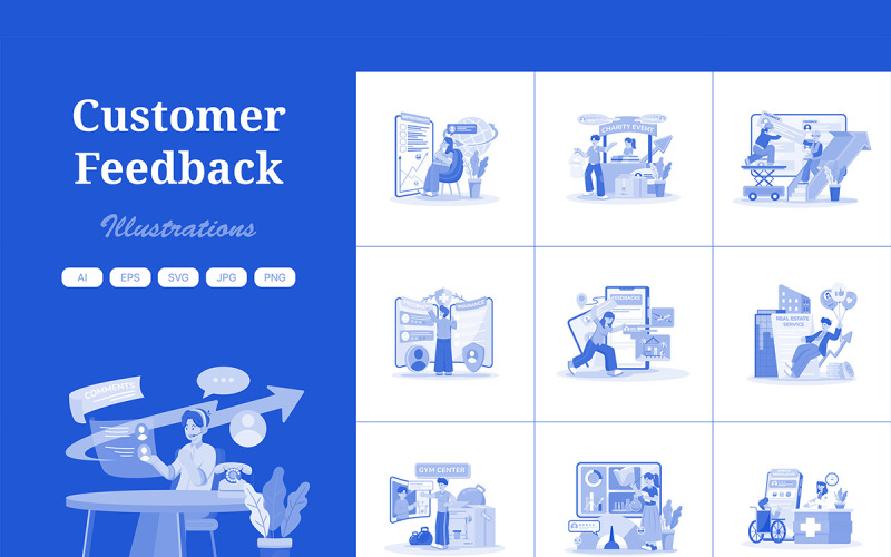 M730_Paquete de ilustraciones para comentarios de clientes