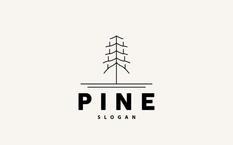 Pine Tree Logo Elegant Simple DesignV7