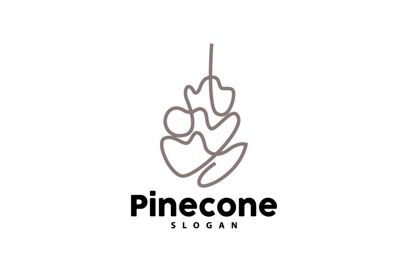 Pinecone Logo Enkel Design Pine TreeV2