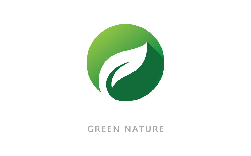 Концепция органического логотипа символа природы V4