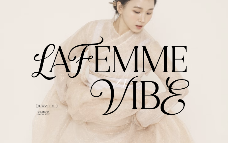 LaFemme Vibe | Serif teckensnitt