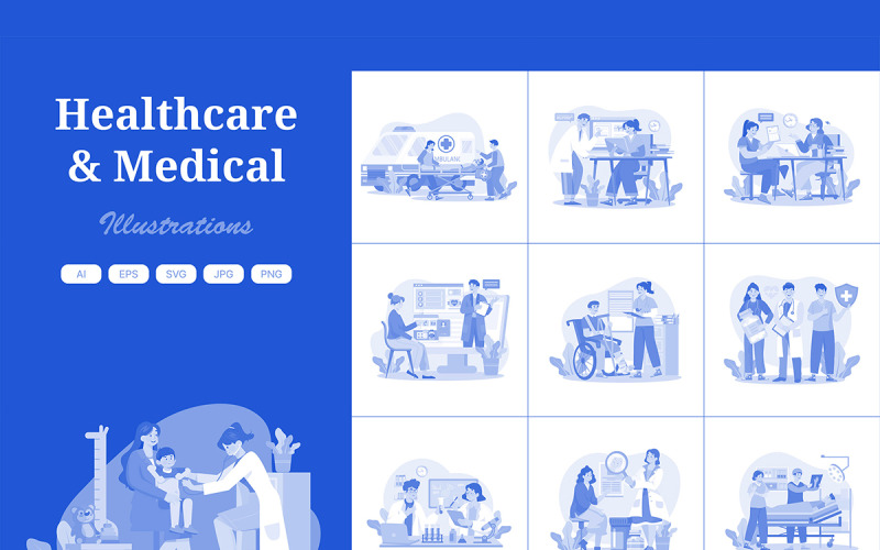 M699_Paquete de ilustraciones médicas y sanitarias