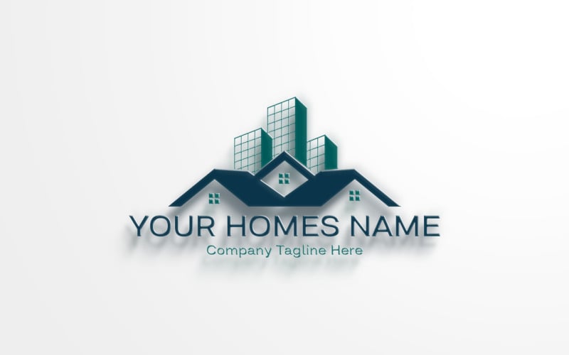 Modello di logo immobiliare-Logo di costruzione-Logo di proprietà...40