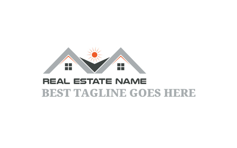 Modelo de logotipo imobiliário - Imóveis...40