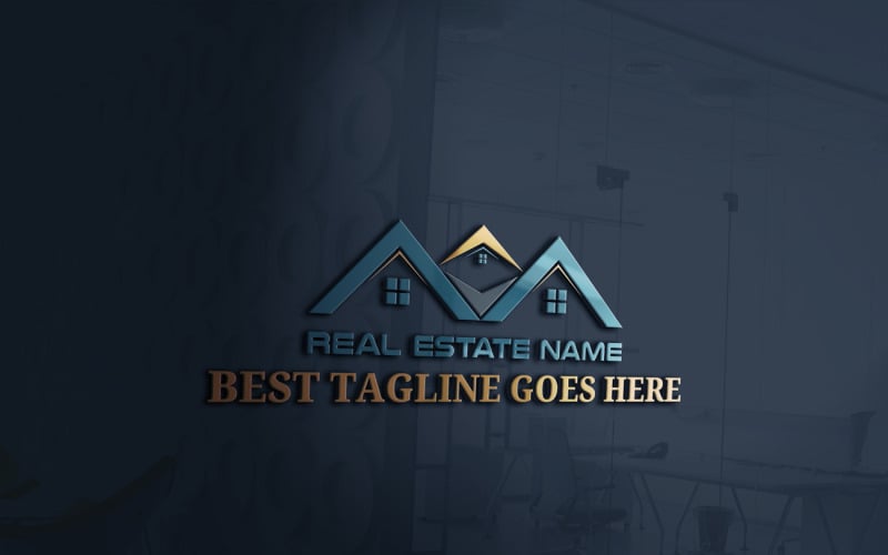 Real Estate Logo Template-Construction Logo-Property Logo Design...37