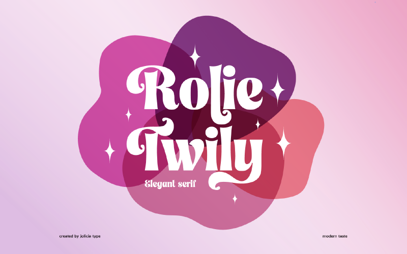 Rolie Twily | Carattere Serif riccio