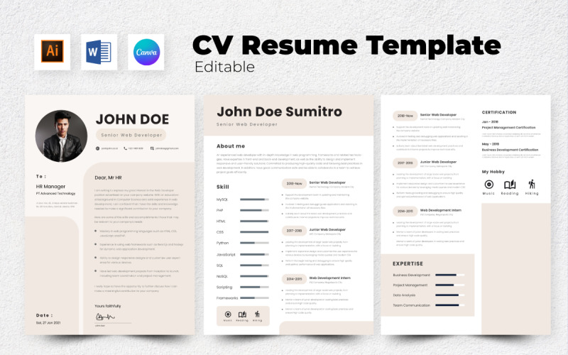 CV / CV Développeur Web V3