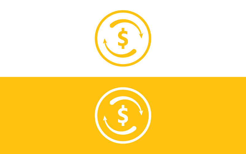 Geld iconen vector illustratie. abstracte dollar valuta illustratie en pictogram vector V3