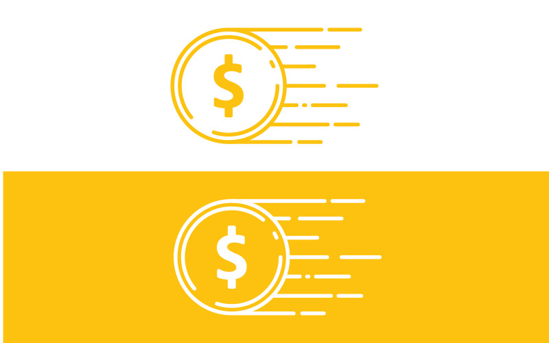 Geld iconen vector illustratie. abstracte dollar valuta illustratie en pictogram vector V5
