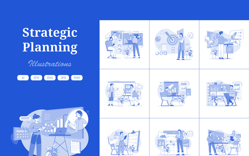 M670_ Illustrationspaket 1 zur strategischen Planung