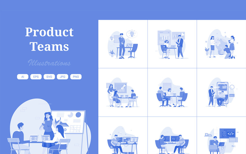 M679_ Paquete de ilustraciones de equipos de productos 1