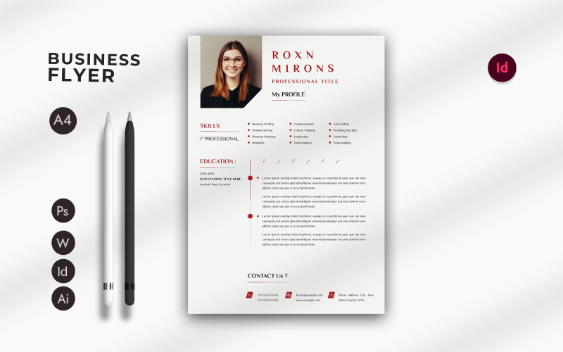 Nowoczesny szablon CV z okładką
