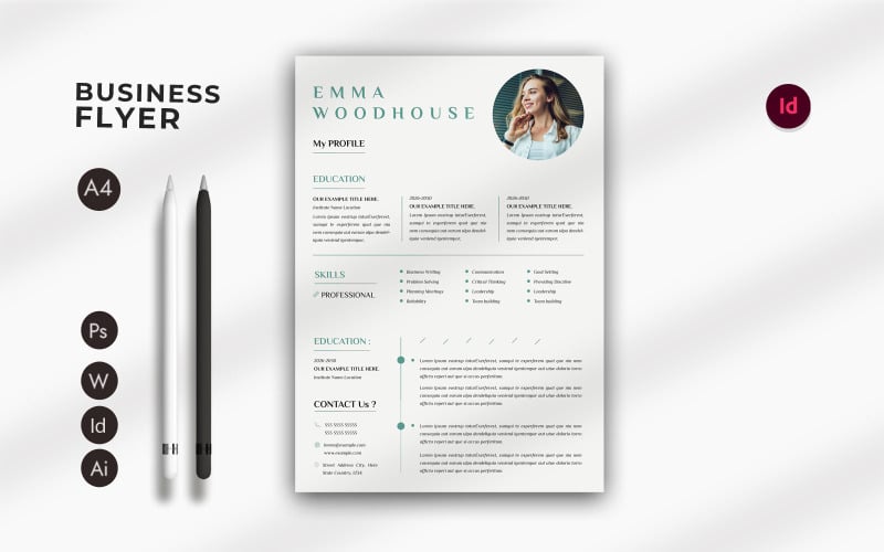 Printable Resume Templates---- #408679 - TemplateMonster