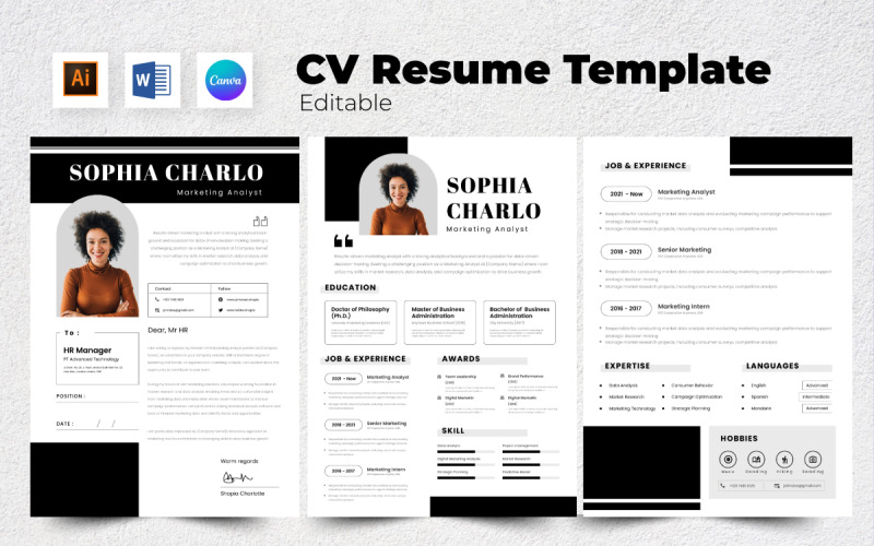 Resumé / CV Marketingový analytik V9