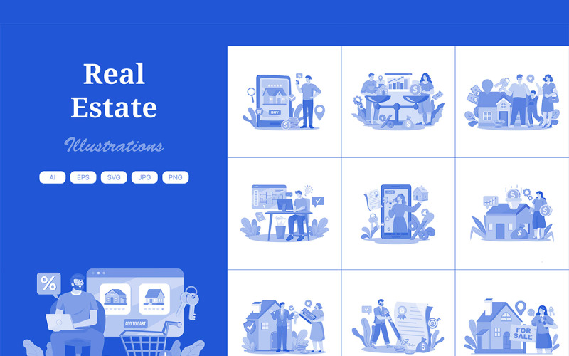 M651_ Real Estate Illustration Pack