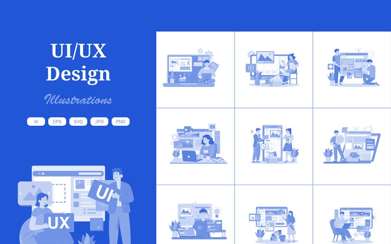 M653_ UI/UX Tasarım İllüstrasyon Paketi 1