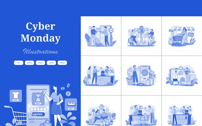 M656_ Cyber Monday Illustratiepakket 1