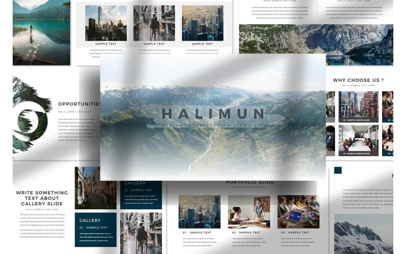 Modelli di presentazione PowerPoint di Halimun
