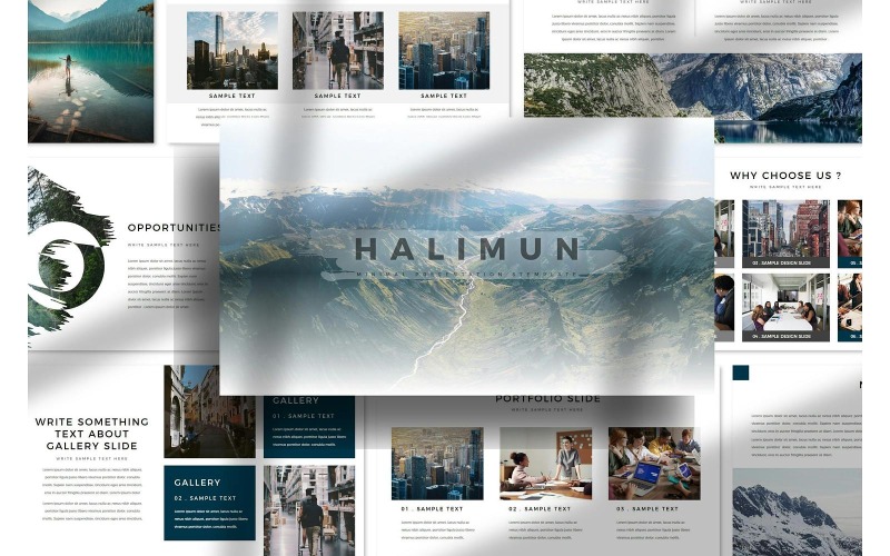 Šablony prezentací Halimun PowerPoint