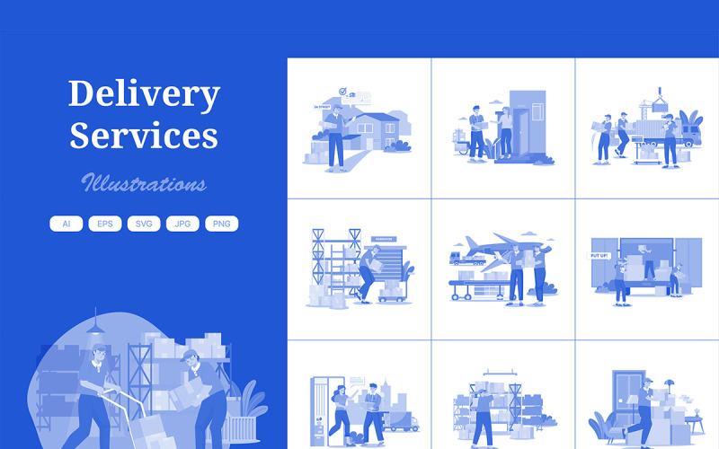 M585_ Teslimat Hizmetleri İllüstrasyon Paketi 2