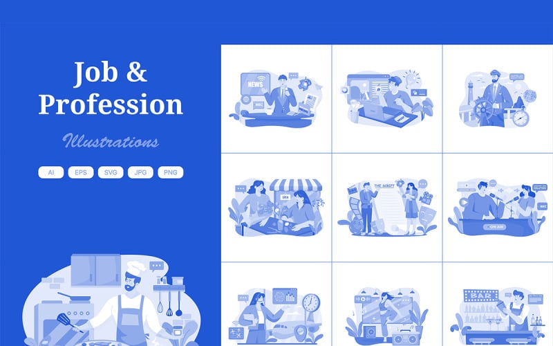 M588_ Professions Illusztrációs csomag 1