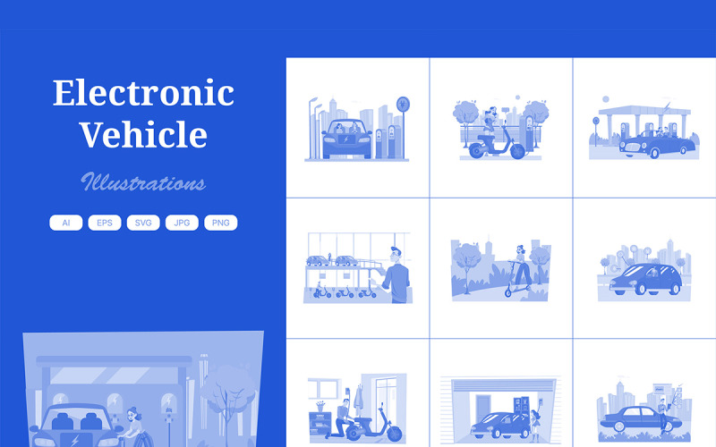 M619_ Electronic Vehicle Illustration Pack 1