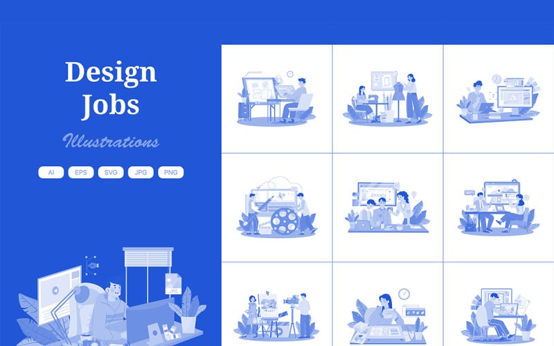 M626_ Pack d'illustrations de tâches de conception 3