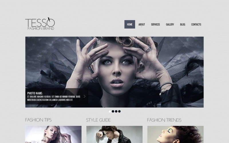 Fashion Responsive Website-Vorlage