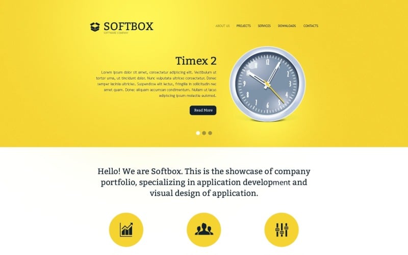 Responsive Software Website Template