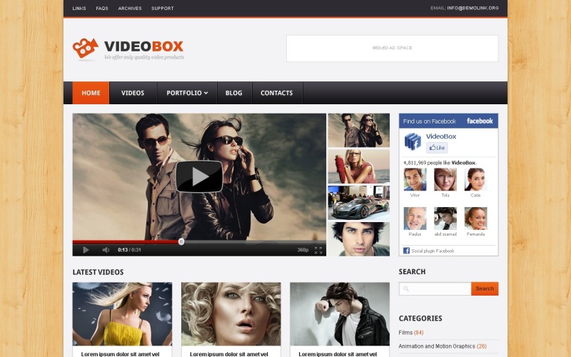 Videógaléria WordPress téma