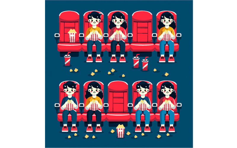 Cinema Film Festival bakgrundsillustration