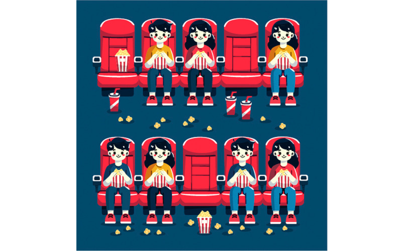 Kino Filmový Festival Pozadí Ilustrace