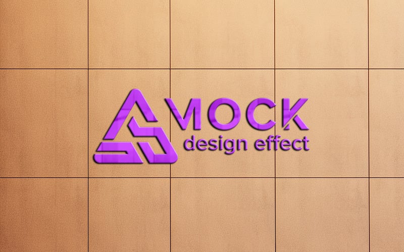 Modèle de maquette de logo 3D